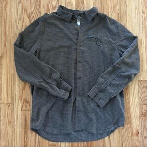 Columbia Brown Plaid Button-Up Shirt